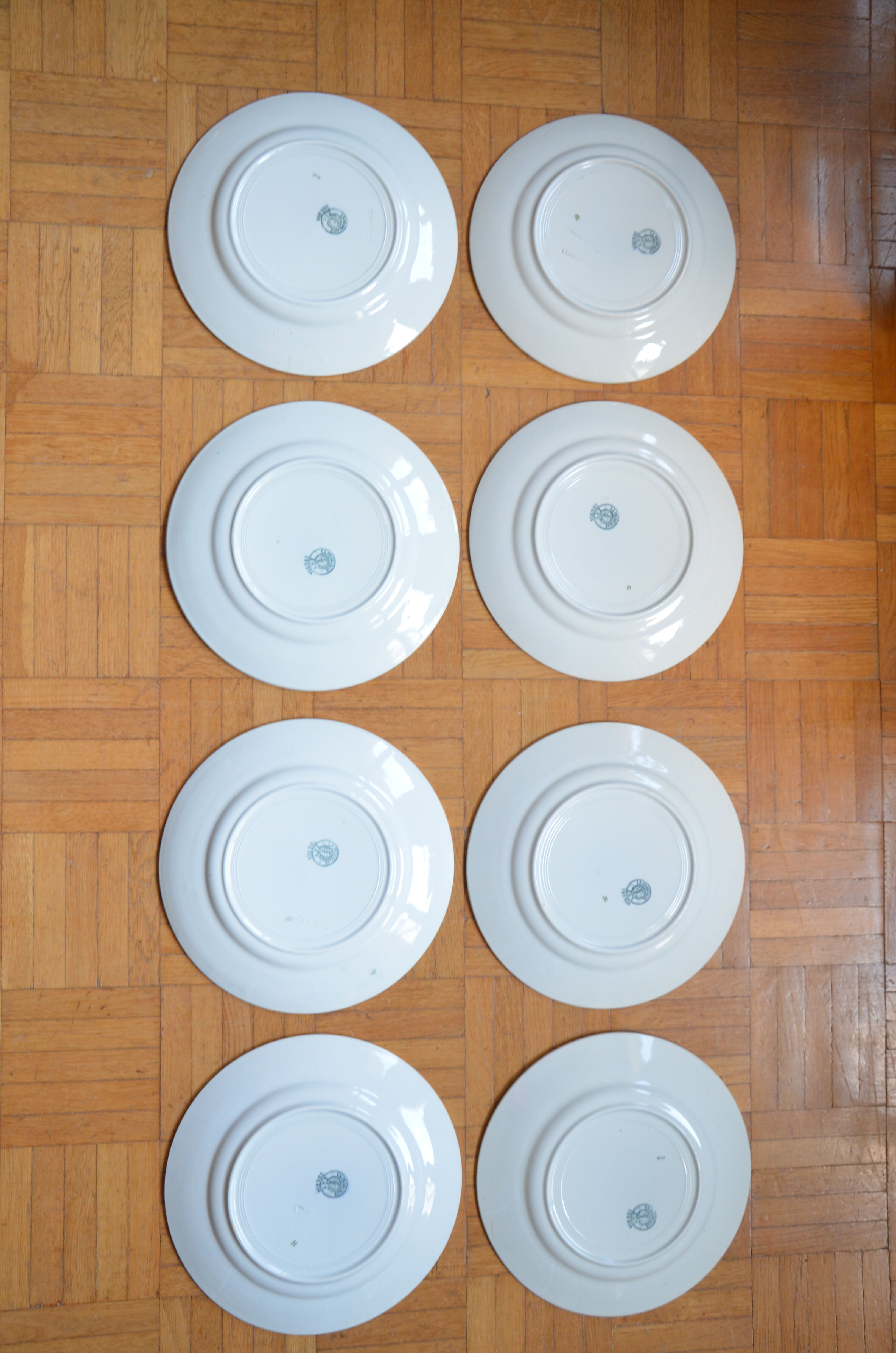 Lot de 8 assiettes Saint Amand, collection Iberia