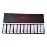 Box of 12 knife holders in hard opaline Bernard Gilbert