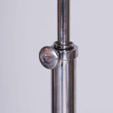 20th Century Czech Bauhaus Chrome Floor Lamp with Parchment Shade, 1920s