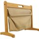 Porte-revues en chêne et jute