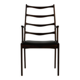 Fauteuil design danois en palissandre grainé par Johannes Andersen