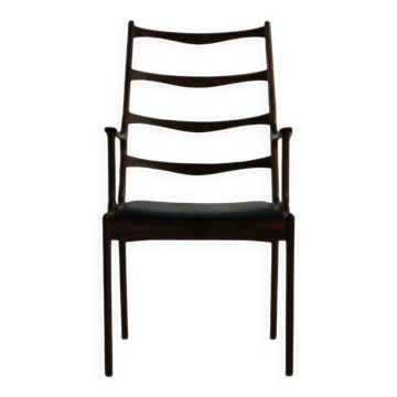 Grained rosewood danish design armchair by Johannes Andersen