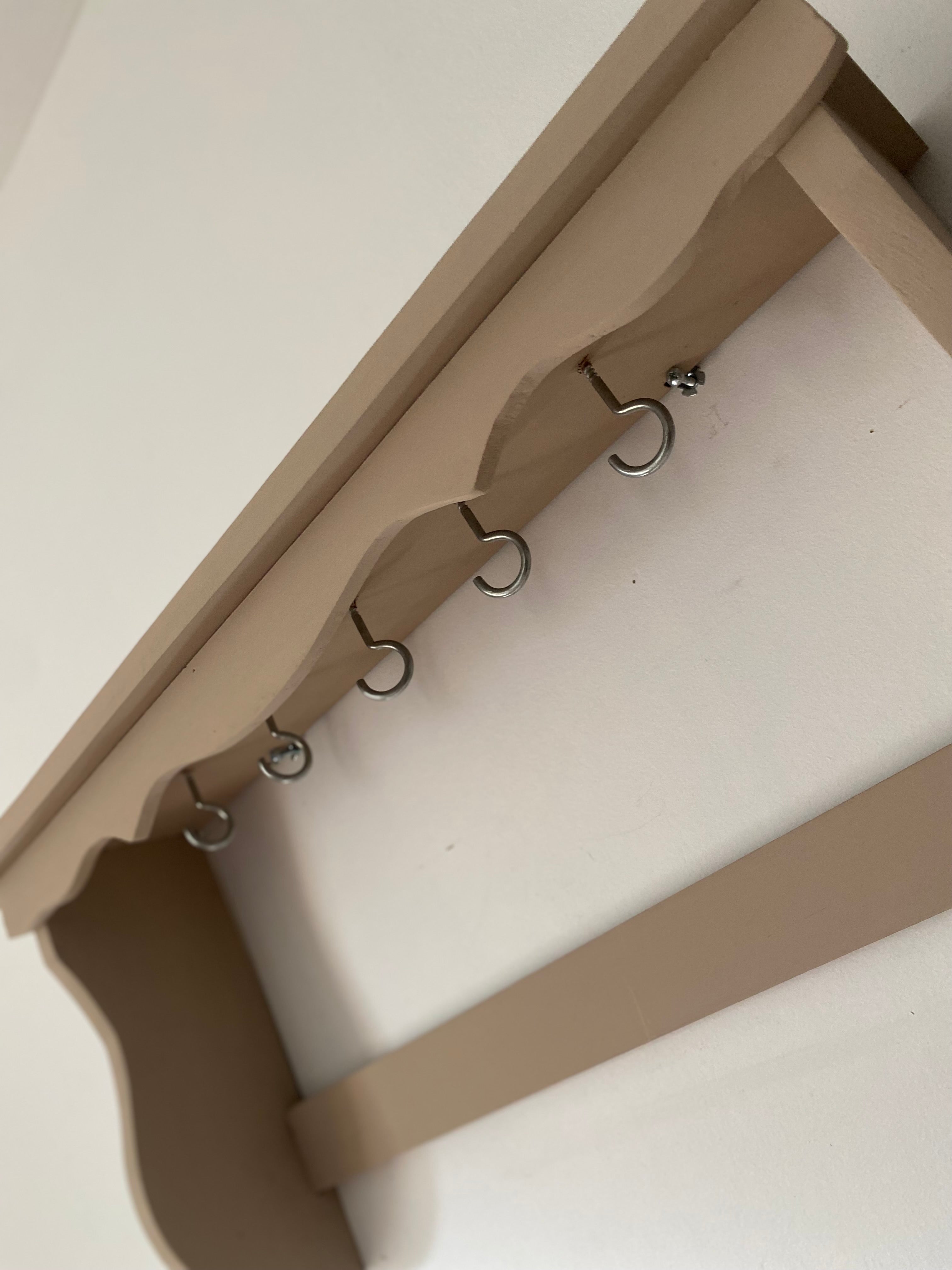 Antique wooden wall shelf