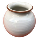 1960s glazed terracotta ball vase