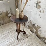 19th century oak pedestal console