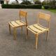 Pair of vintage Havana model chairs for Condorzio Sedie Frueli, Italy. 1960s