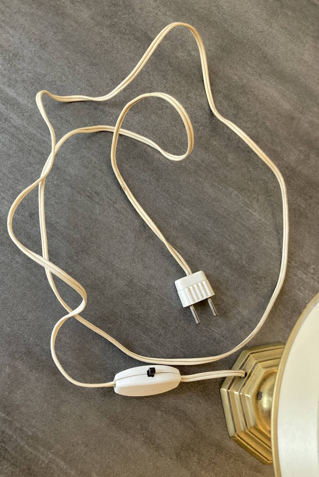Vintage brass table lamp – 1950s