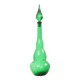 Huge Green Glass Carafe Genie Bottle Empoli Italy 63cm
