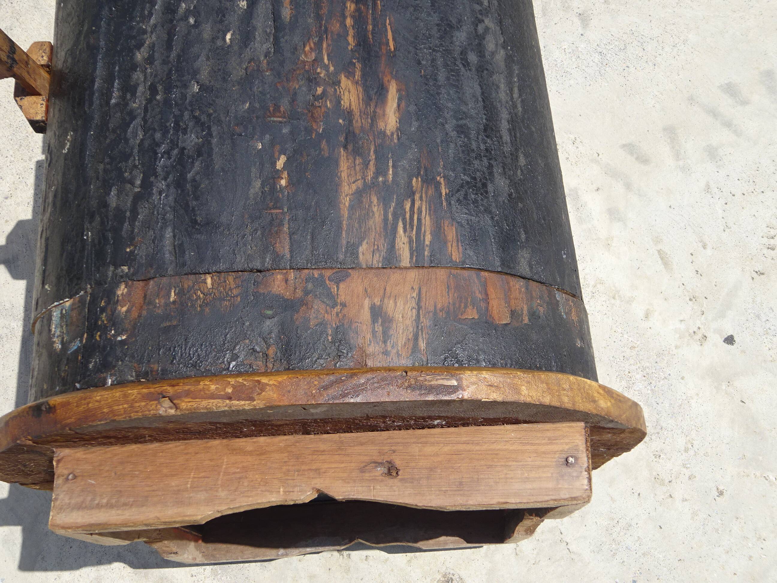 Small wooden canoe furniture, solid teak