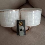Pair of 50s/60s art deco style wall lights
