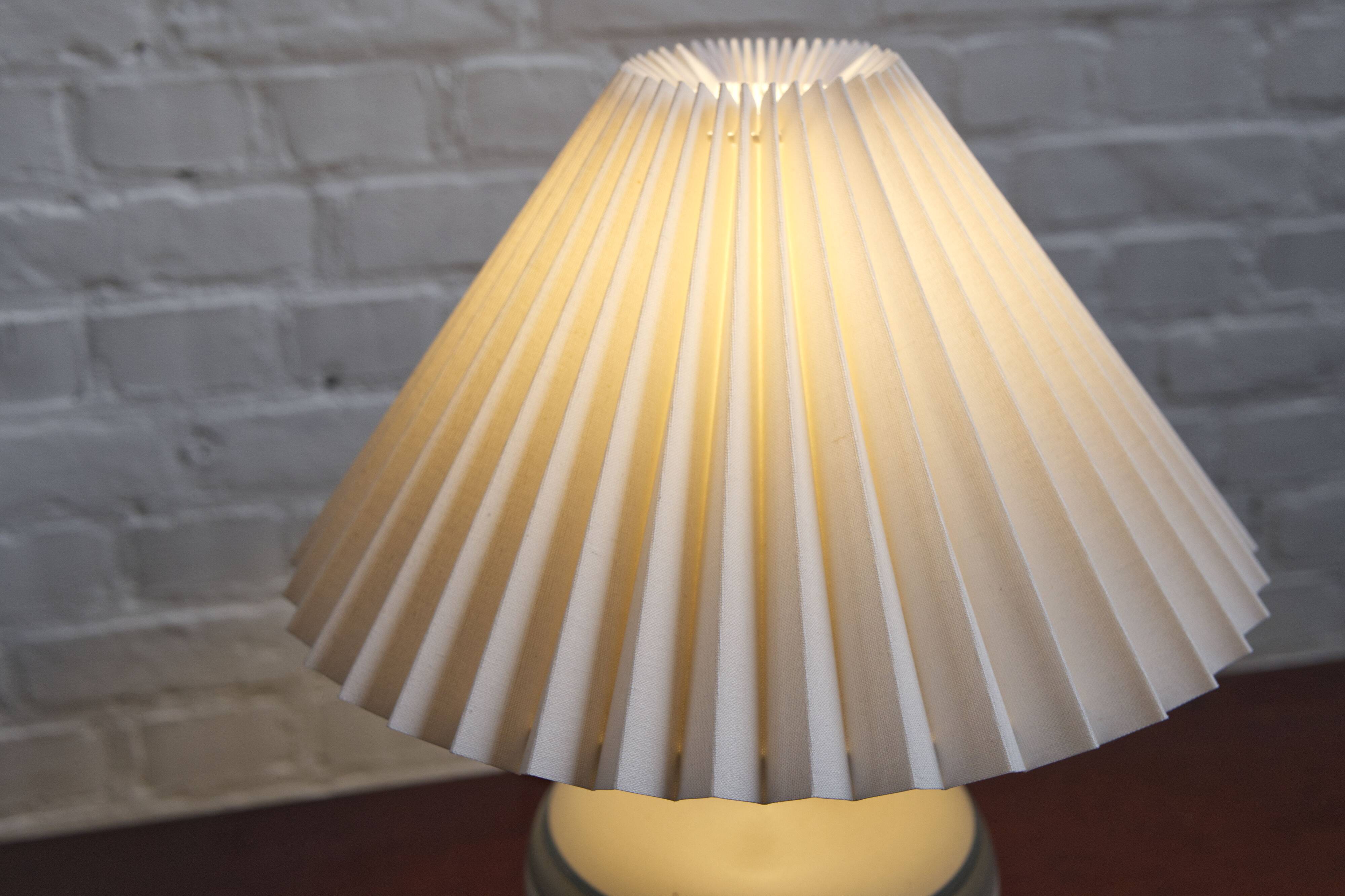 Vintage ceramic table lamp by Axella Stentoj, Denmark, 1960s