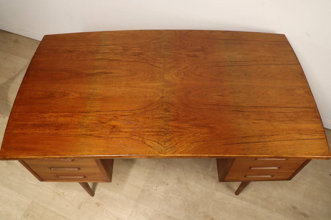 Scandinavian double-sided teak desk, 1960
