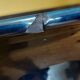 Navy blue ceramic refresher stamped