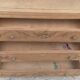 Chest of drawers 3 drawers art deco wood raw