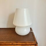 Large mushroom lamp in opaline glass