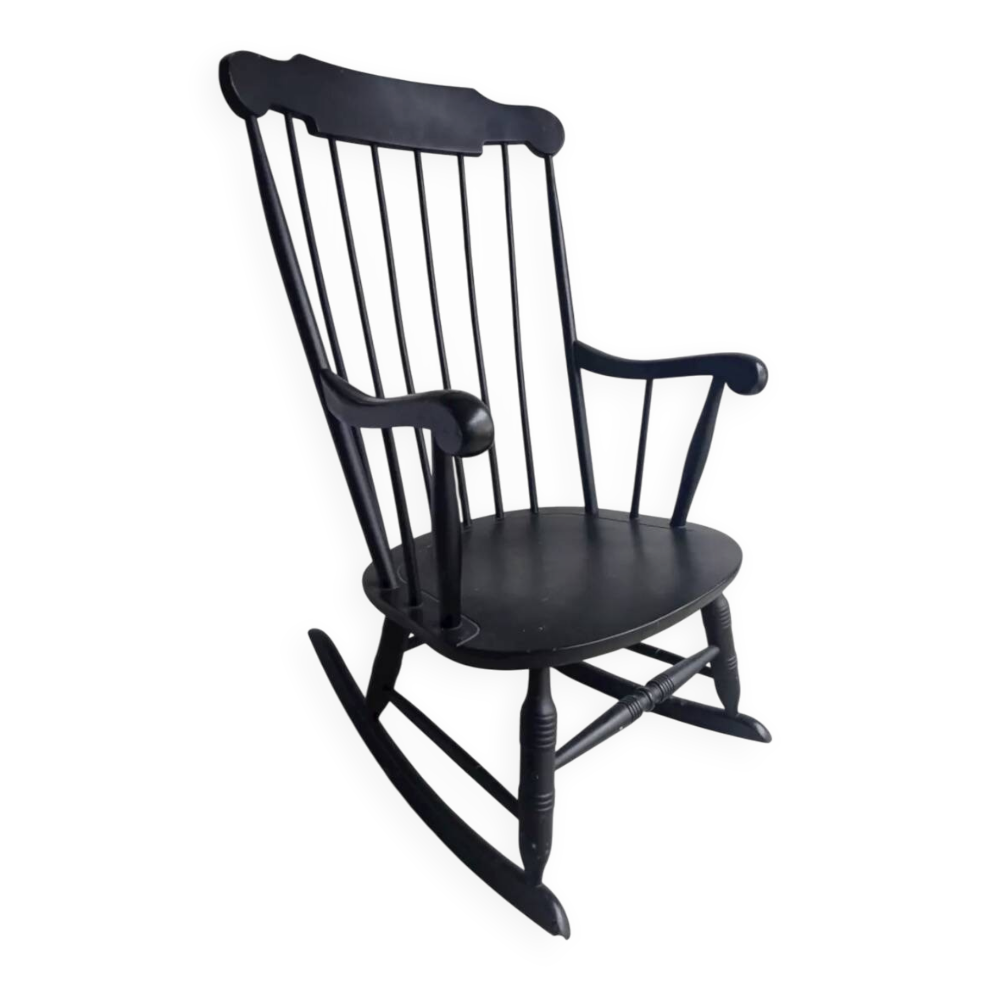 Rocking-chair noir Stol Kamnik