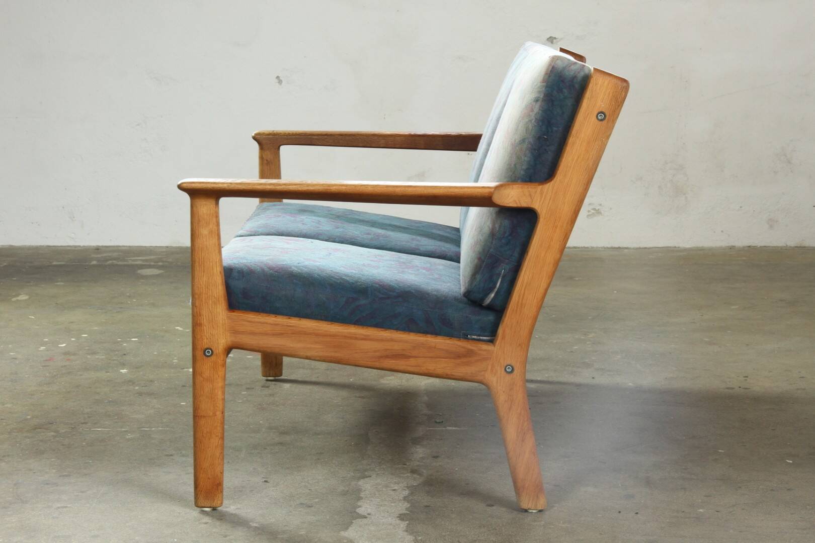 Vintage ge265 oak sofa by hans j. wegner and getama, denmark 1960s
