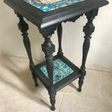 Longwy 19th-century enamels sellette