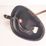 Black articulated desk lamp