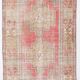 4x8 Red & Beige Geometric Tribal Turkish Rug, 135x252Cm