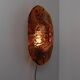 Orange Glass & Metal Wall Lamp Medaillon by Vitrika, 1960s Boho Vintage
