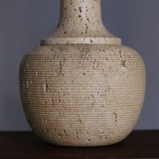 Large table lamp in travertine - Attributed to Mannelli production