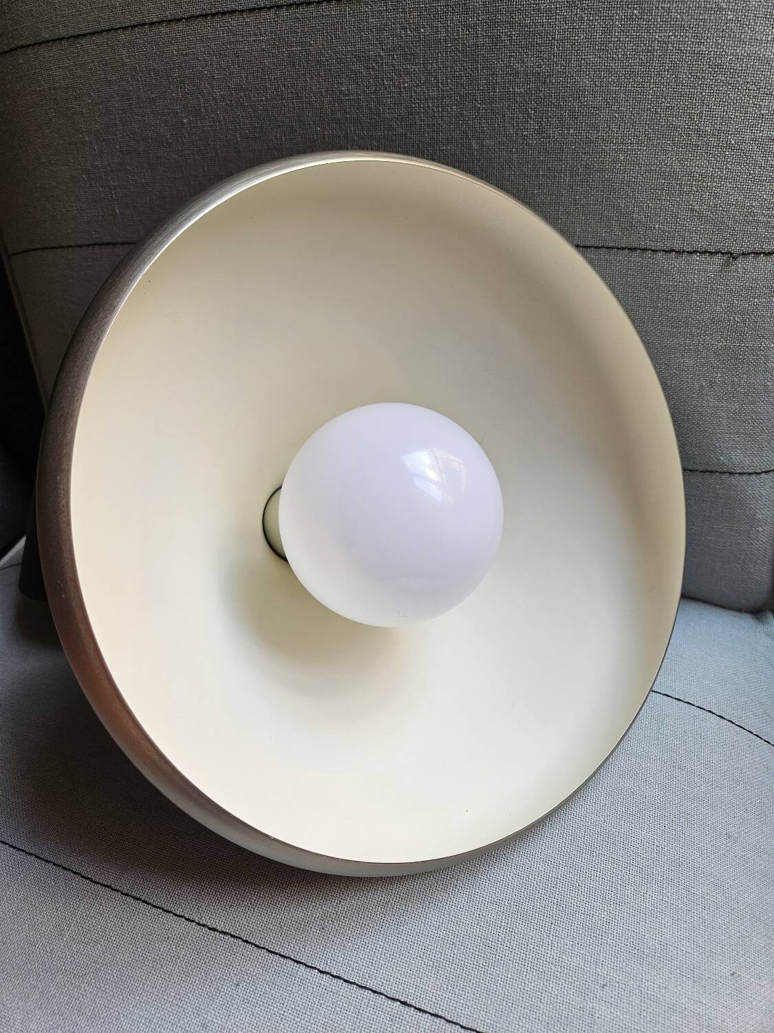 Suspension Nordlux Nori en alu brossé et bois noyer