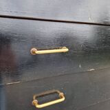 Old chest of drawers with compass feet