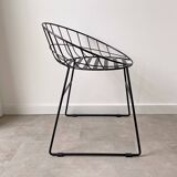 Vintage wire metal stool / chair