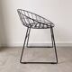 Vintage wire metal stool / chair