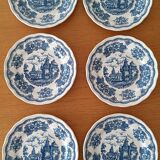 Set of six dessert plates