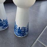 4 vintage Dutch vases for hyacinths