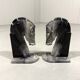 Marble bookends horse heads 1960’s