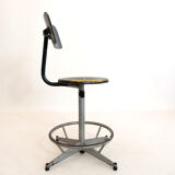 High-adjustable workshop chair, 1960-1970.