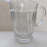 Carafe broc pichet en verre épais 1960