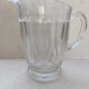 Thick glass carafe pitcher jug 1960