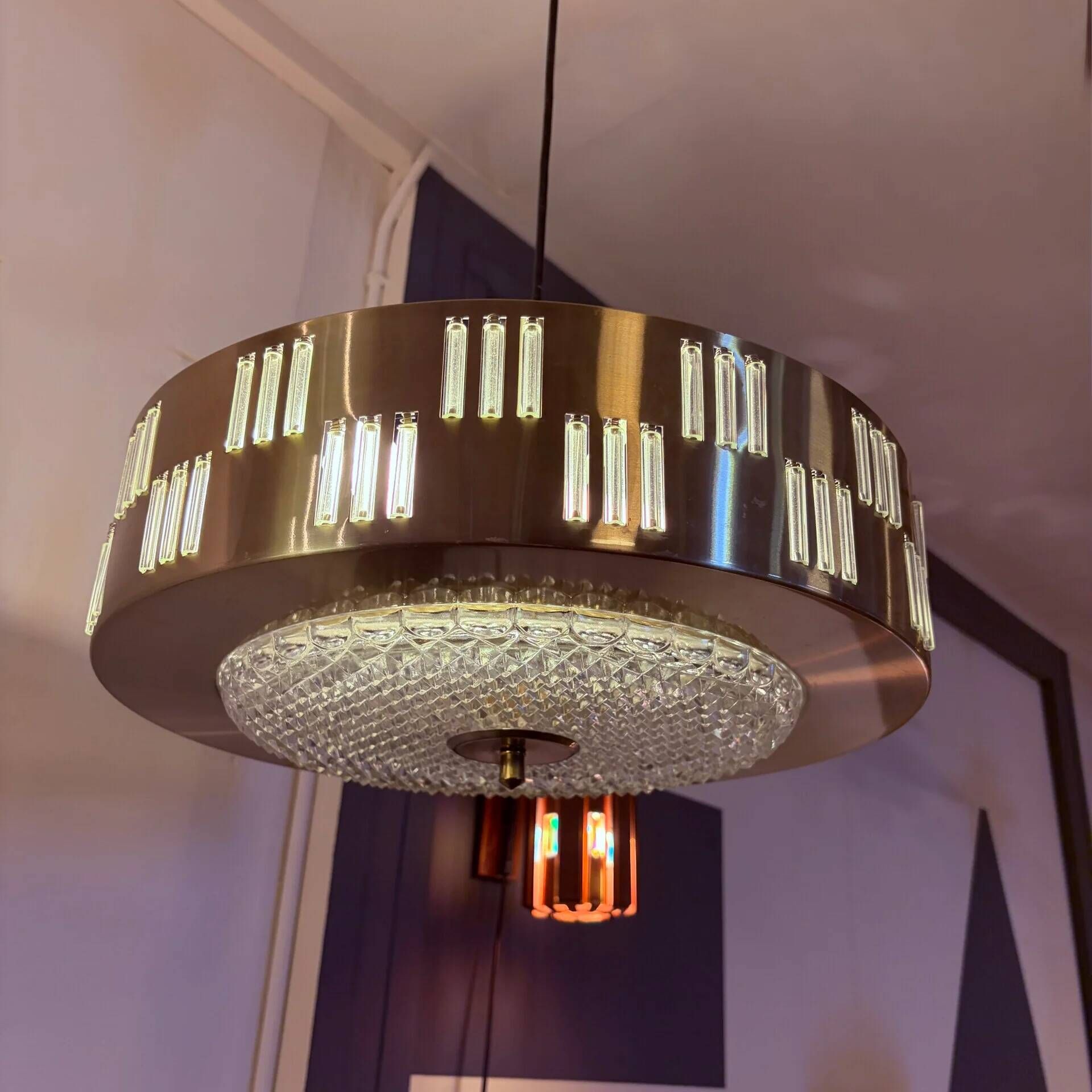 Space Age pendant lamp Schmahl & Schulz, German, 1970s