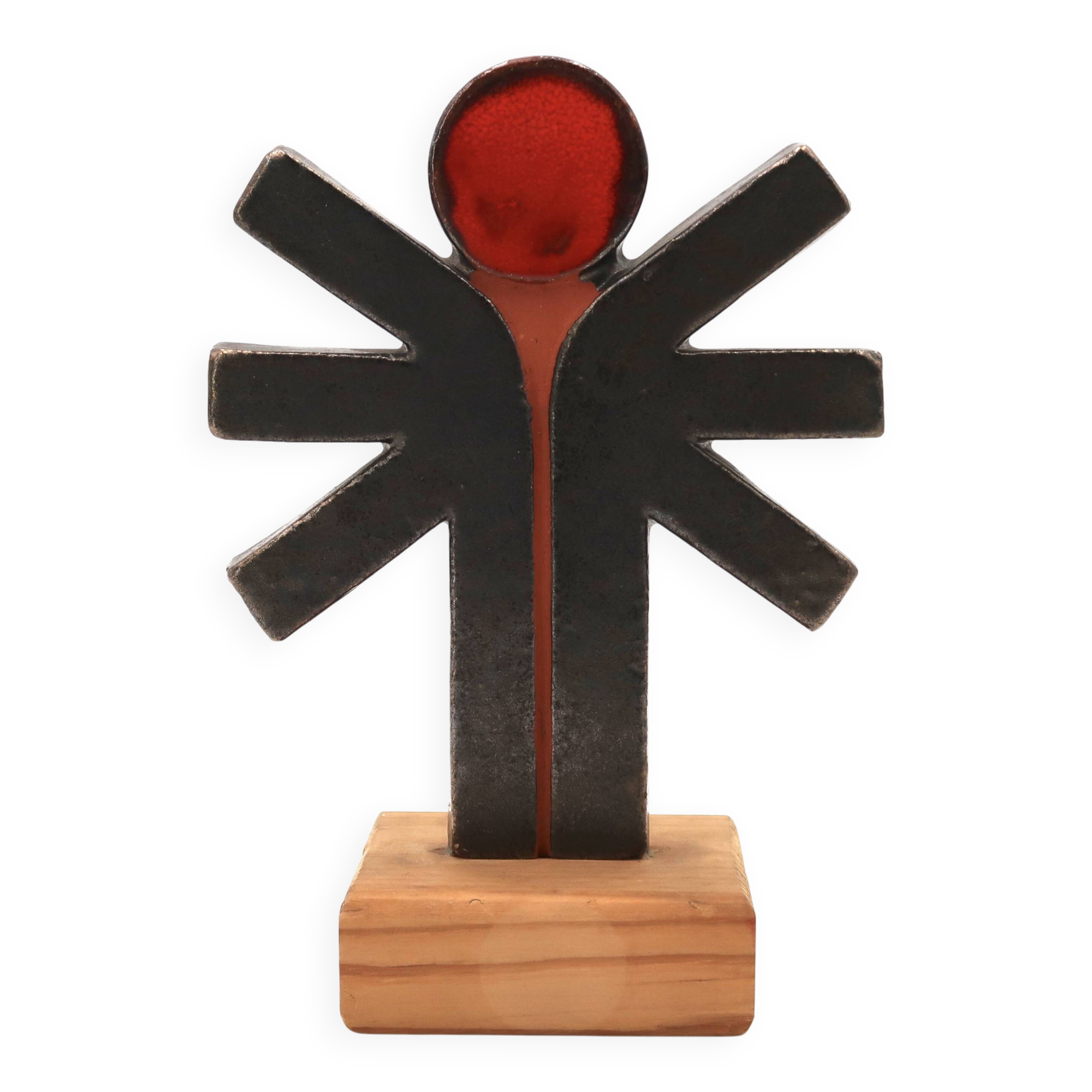 Ceramic sculpture by or in the style of Amphora Perignem, 1960s.