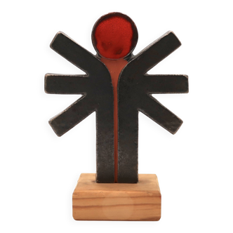 Ceramic sculpture by or in the style of Amphora Perignem, 1960s.