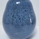 Blue design glazed ceramic vase Holland 90s