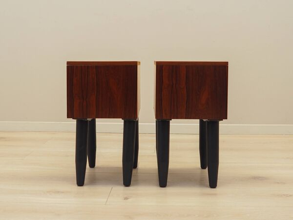 Ensemble de tables de chevet en palissandre, design danois, années 1970, production : Danemark