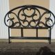 Vintage bamboo rattan headboard from the 80s.