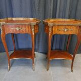 Pair of rosewood coffee tables