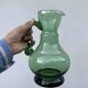 Vintage green blown glass pitcher