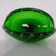 Green Sommerso Murano Glass Ashtray, Italy, 1960s