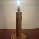 Solid wood table lamp base from the 60s