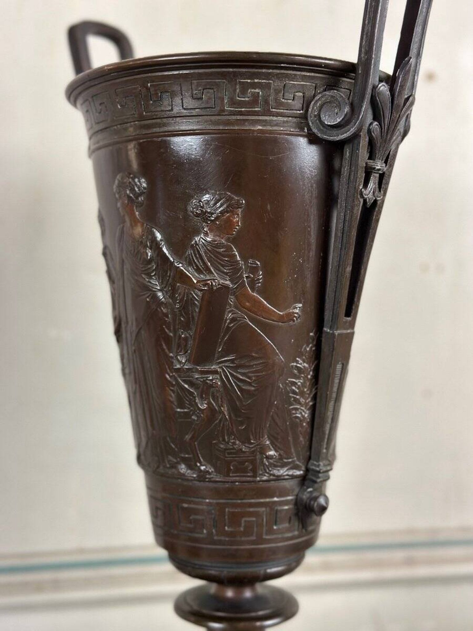 Bronze vase in the antique style, France circa 1880.