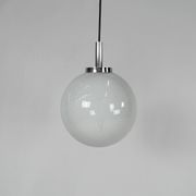 Set of 2 Mid Century Hanging Bol Lamps by Glashutte Limburg, 1970s