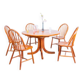 Lot de 6 chaises en teck par Erik Ole Jørgensen pour Tarm Stole Møbelfabrik