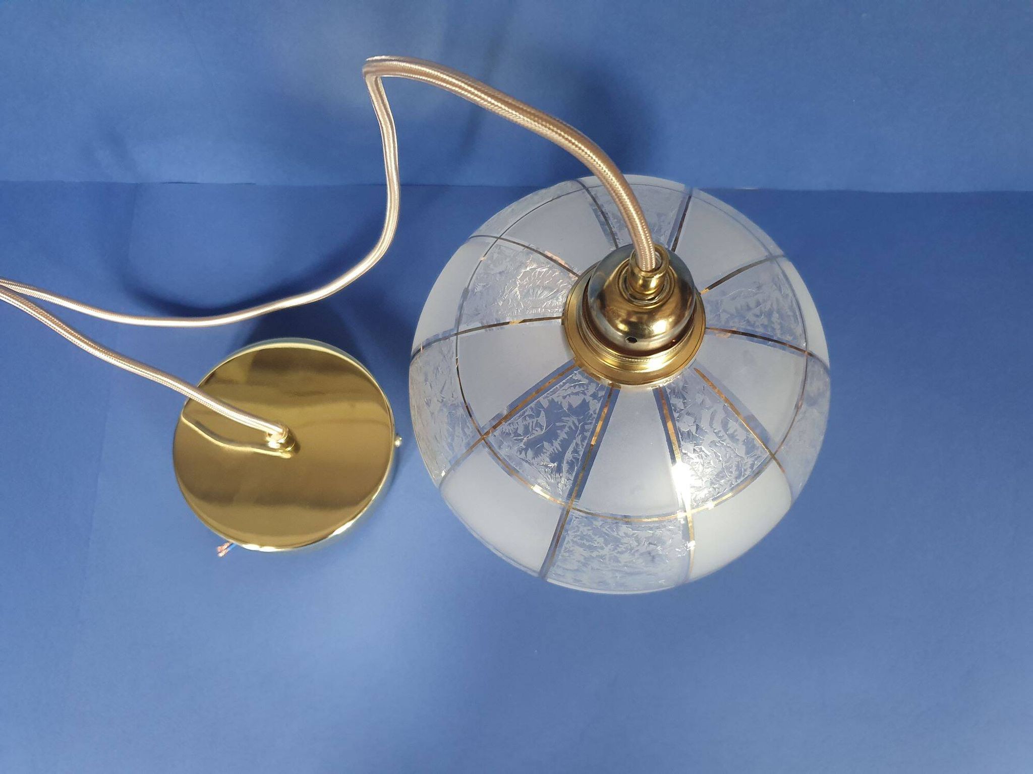 Vintage 60s portable pendant lamps from France - newly electrified